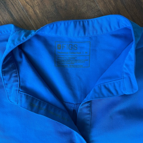 Figs Royal Blue Rafaela Top - Picture 2 of 3